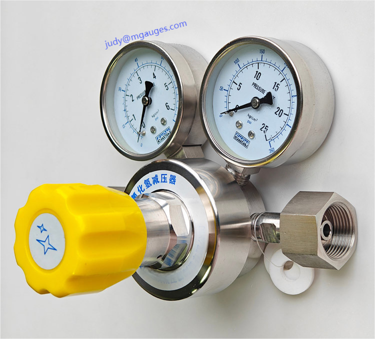 防爆耐震腐蚀性气体专用精密减压器不锈钢氯化氢减压阀