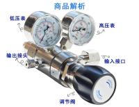 Laboratorystainlesssteelpressurereducersandpressurereliefvalvesformixedgasesincludingnitrogen,argon,helium,oxygen,hydrogen