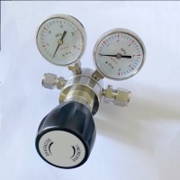 Laboratory-dedicatedStainlesssteelPressureReducerwithReverseFerrule-typeHigh-pressurePressure-reducingValveand6×25PressureGauge