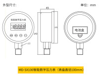 厂家供应精密数字压力表 高精智能数字数