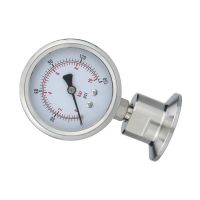 PressureGaugeSteelManometerHigh-Precision2.5-GlycerinFilledPressureGaugeWithDiaphragm