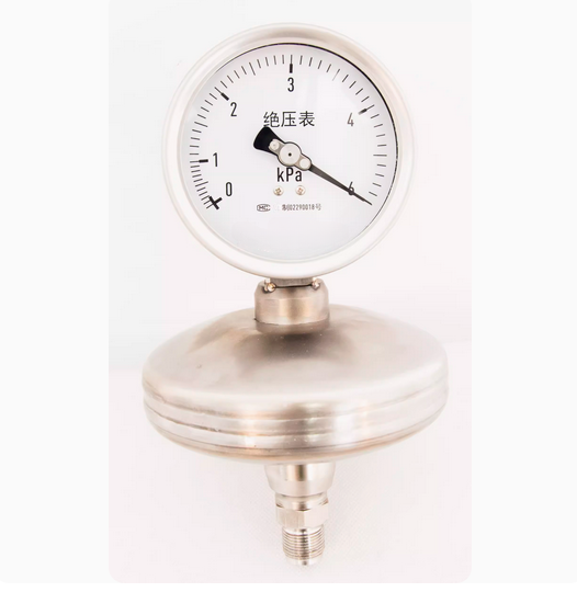 100MM径向100Kpa1.6F.S.5倍超压绝压压力表