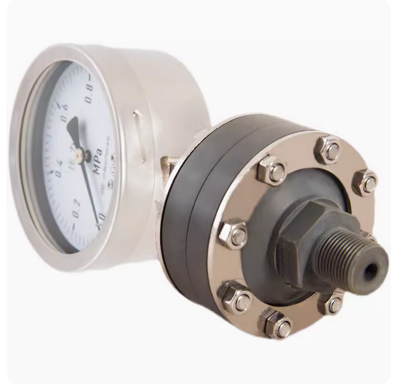 100mmPVCdiaphragmpressuregaugeaccuracy1.6FSfullrangeBourdontubepressuregauge