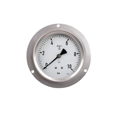 轴向带边压力表，压力表工厂WIKA