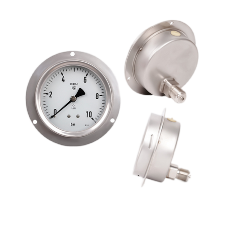 轴向带边压力表，压力表工厂WIKA代工厂