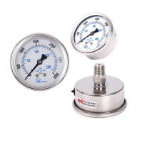 真空水气压耐震压力表压力表接头不锈钢厂家轴向工业压力表