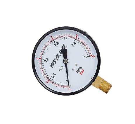 OrdinarypressuregaugeY100uprightradialthreadvacuumbrasslowpressurewaterpressureairpressureoilpressurehydraulicpressuregauge