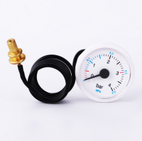 Steamgaswall-mountedboilerwaterpressuregauge,capillaryheatingandventilationaccessories0-4bar,floorheatingbucklepressuregauge