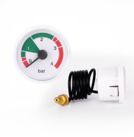 Steamgaswall-mountedpressuregaugewithcapillaryfittings0-4barfloorheatingsnap-onwaterpressuregauge
