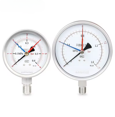 150mm,100mmThreeneedletypeDoubleRangepressuregauge