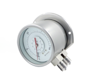 100mmradialrearedgeddoubleneedledoubletubedifferentialpressuregauge