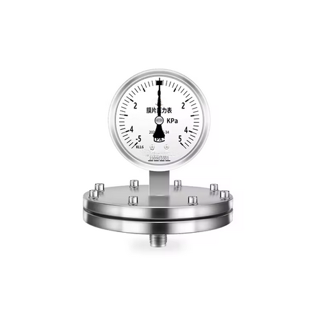 Allstainlesssteelpressuregaugewithshock-resistantdiaphragm