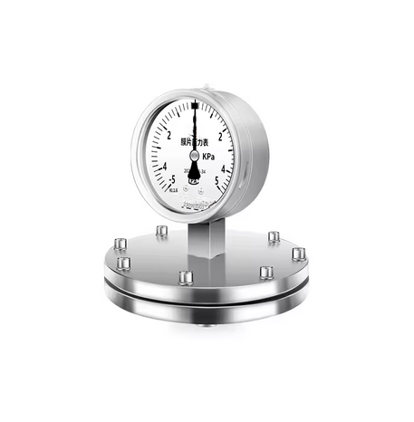 DN25dn50FlangepressuregaugelinedwithPTFEstainlesssteeldiaphragmtypepressuregaugesdiaphragm