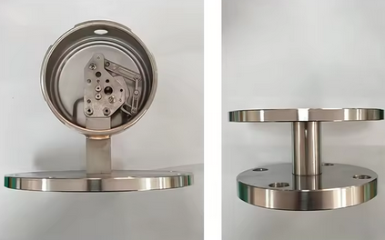 stainlesssteeldiaphragmpressuregaugewithPTFEflange