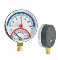 Bottomconnection0-16Bar120degreesCelsiustemperatureandpressuretestgauge