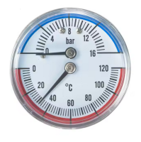 TemperaturePressureGaugeThermo-manometer