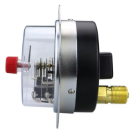 electriccontactpressuregaugeaxialbackconnectiontypewithflangeedgepressuregauges