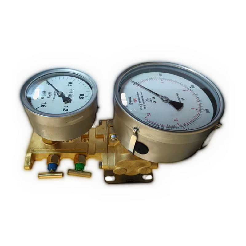 不锈钢压差表加装阀组连接