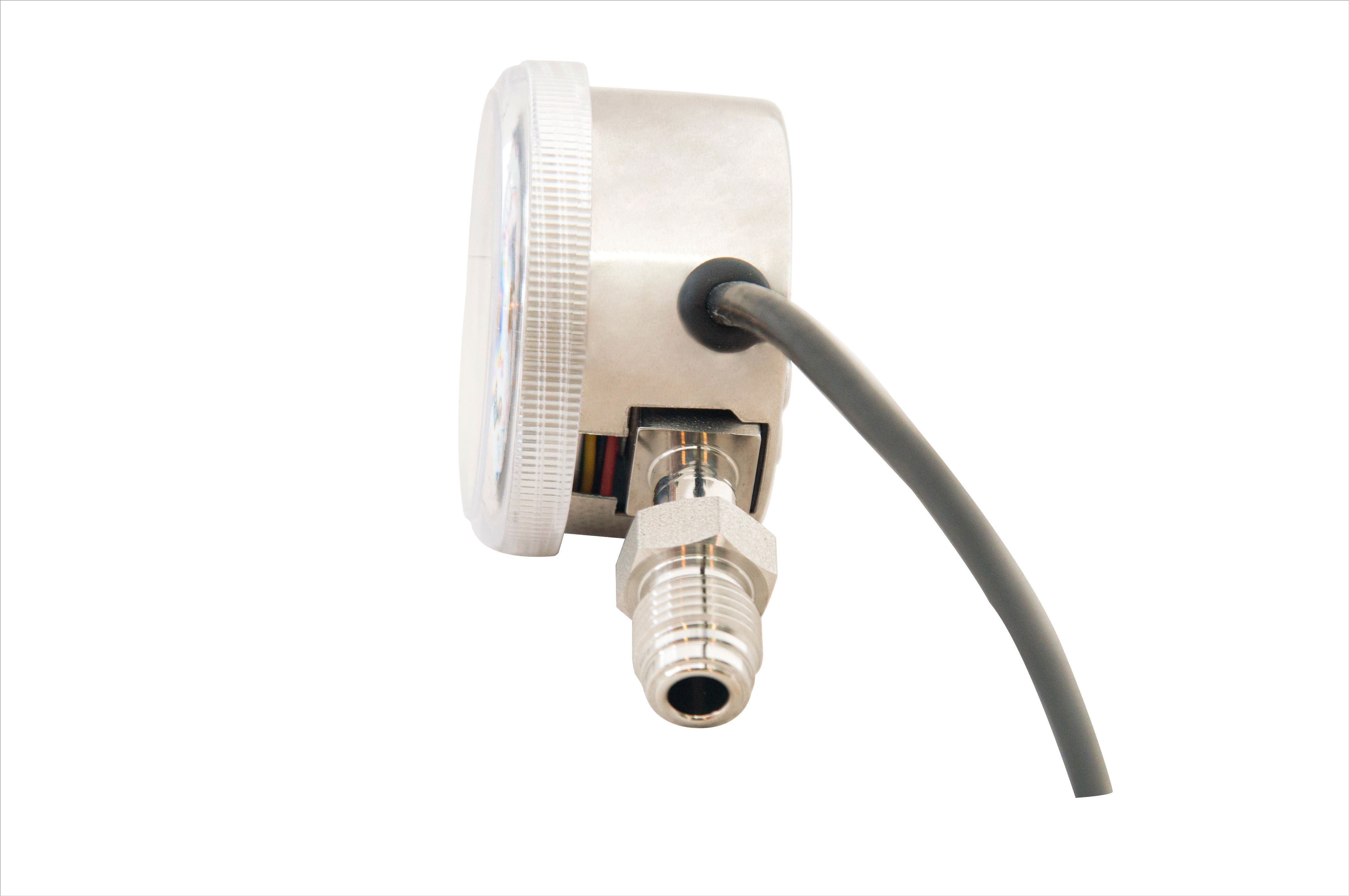 Radialinstallationallstainlesssteelcleandoubleelectriccontactpressuregauge