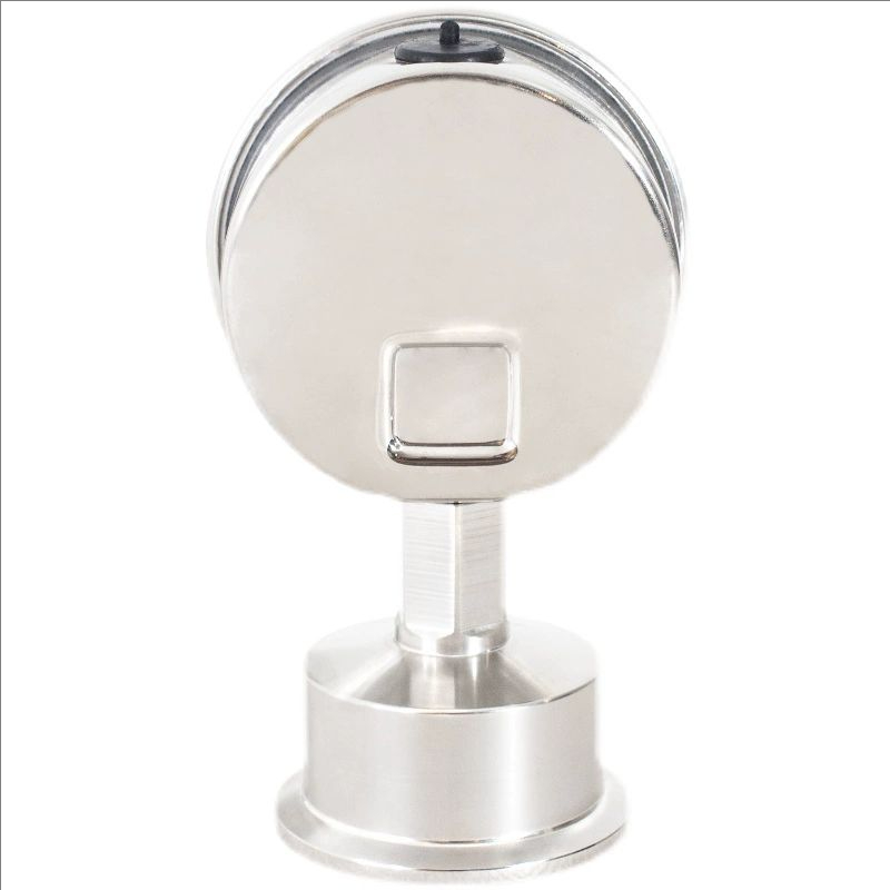 -0.1~0.5Mpa0.8微米光洁度不锈钢1.5寸卡盘卫生压力表