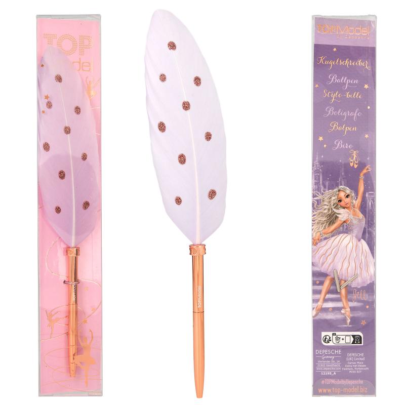 TOPModel芭蕾羽毛圆珠笔-1