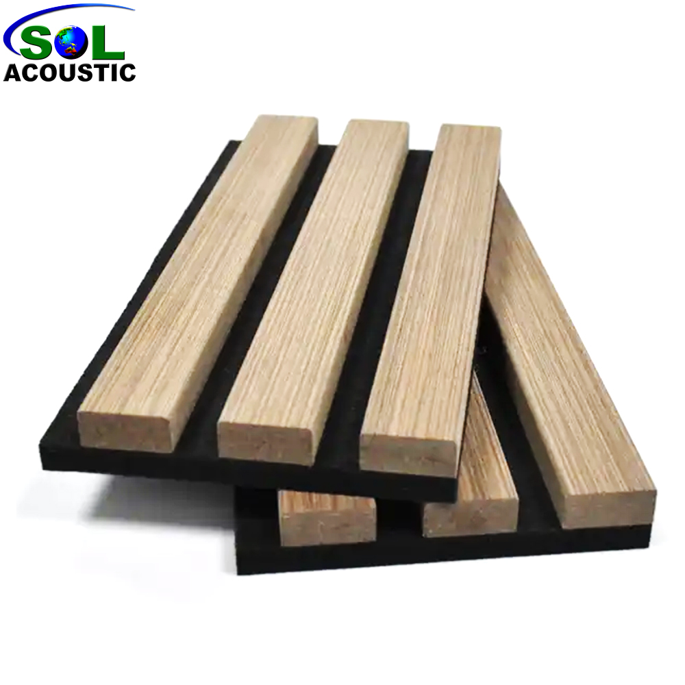 SOLACOUSTICbuildingmaterialinteriorWallCeilingDecorationFlutedWoodSlatBoardPanels-706