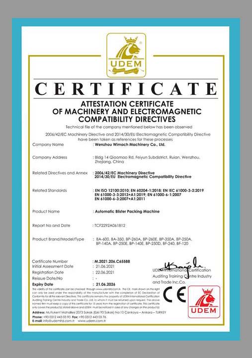 CE Certificate