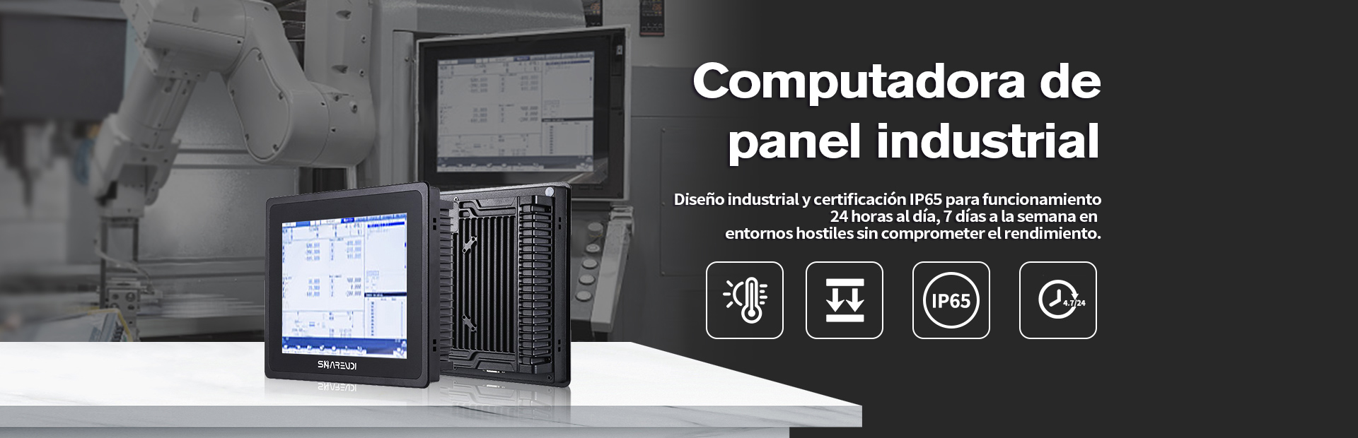 PC de panel industrial