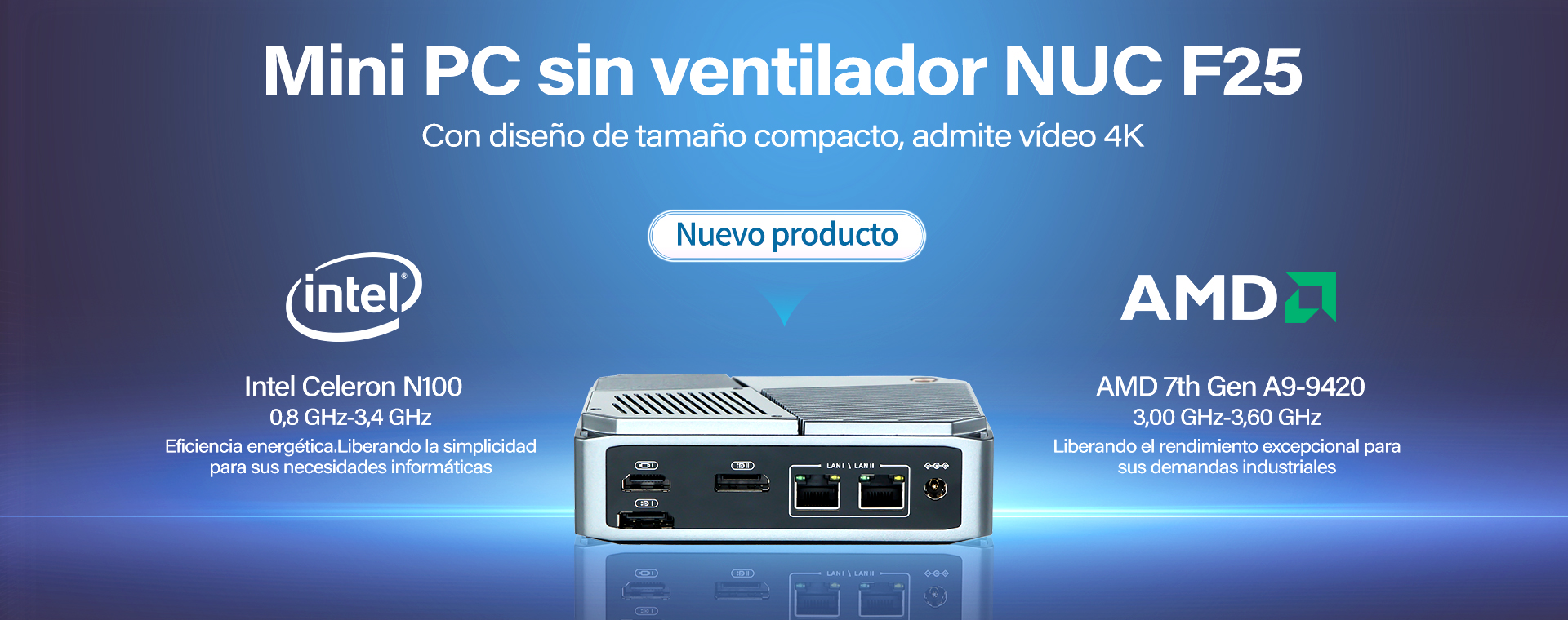 Mini PC sin ventilador N100