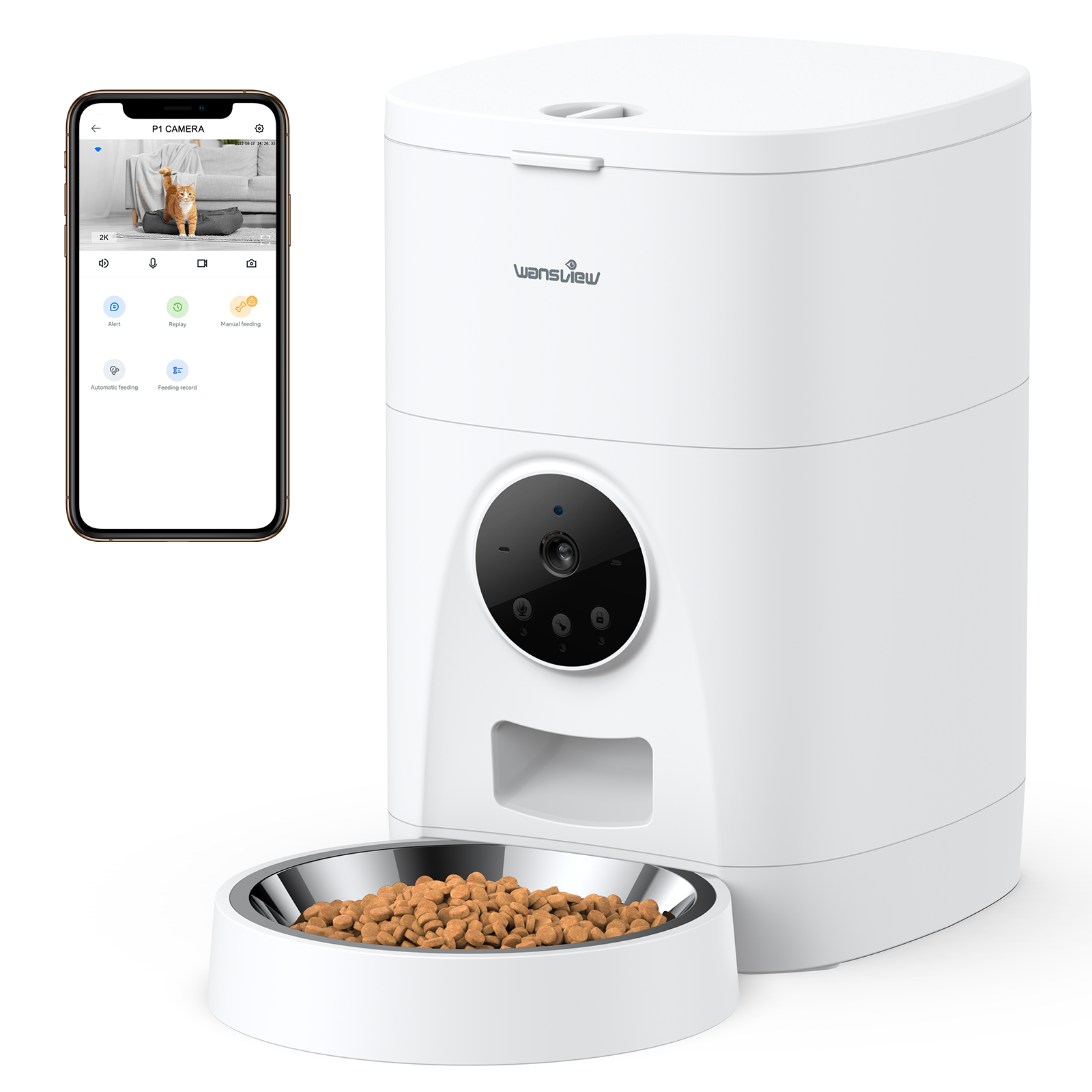 2K Automatic Pet Feeder P1-Wansview