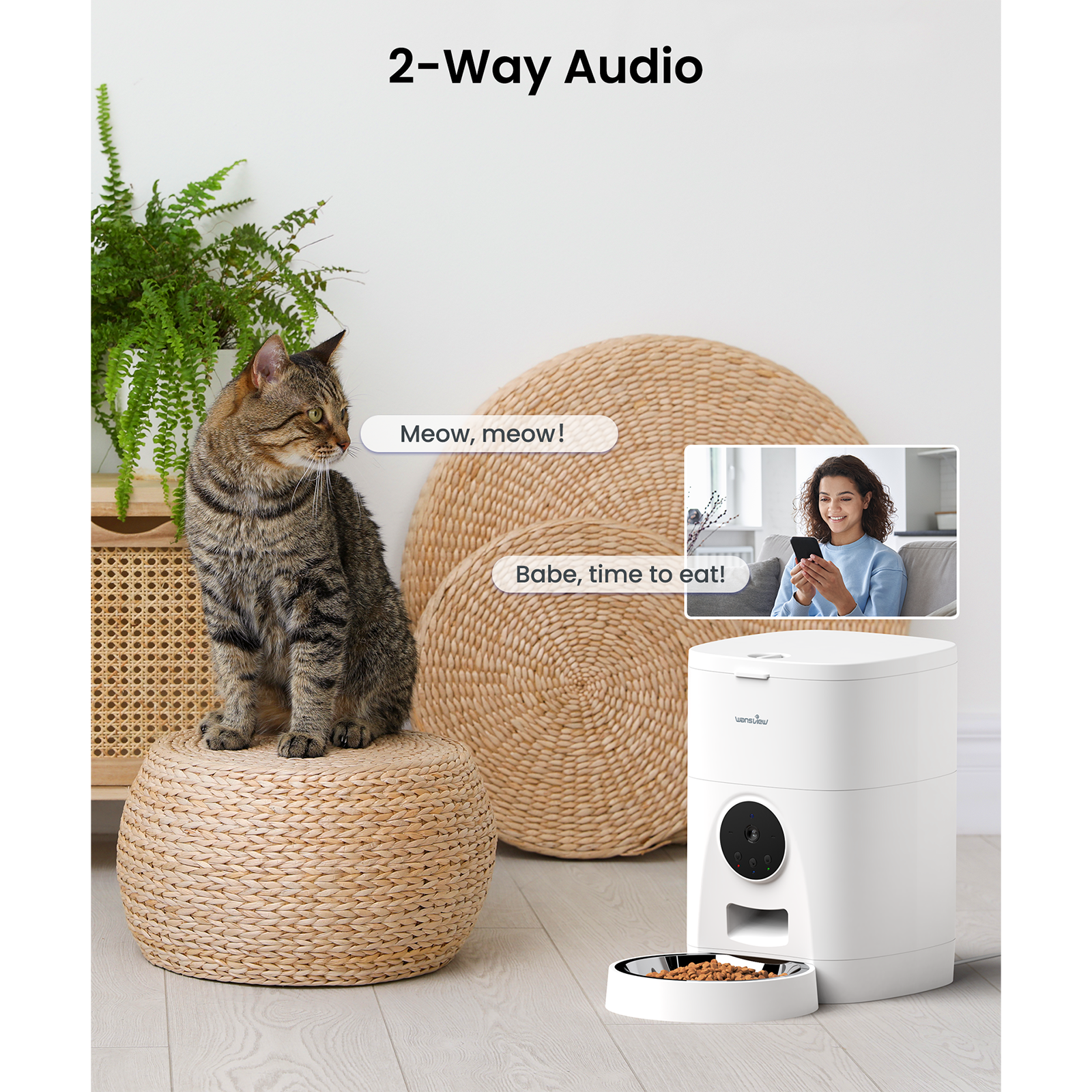 2K Automatic Pet Feeder P1-Wansview