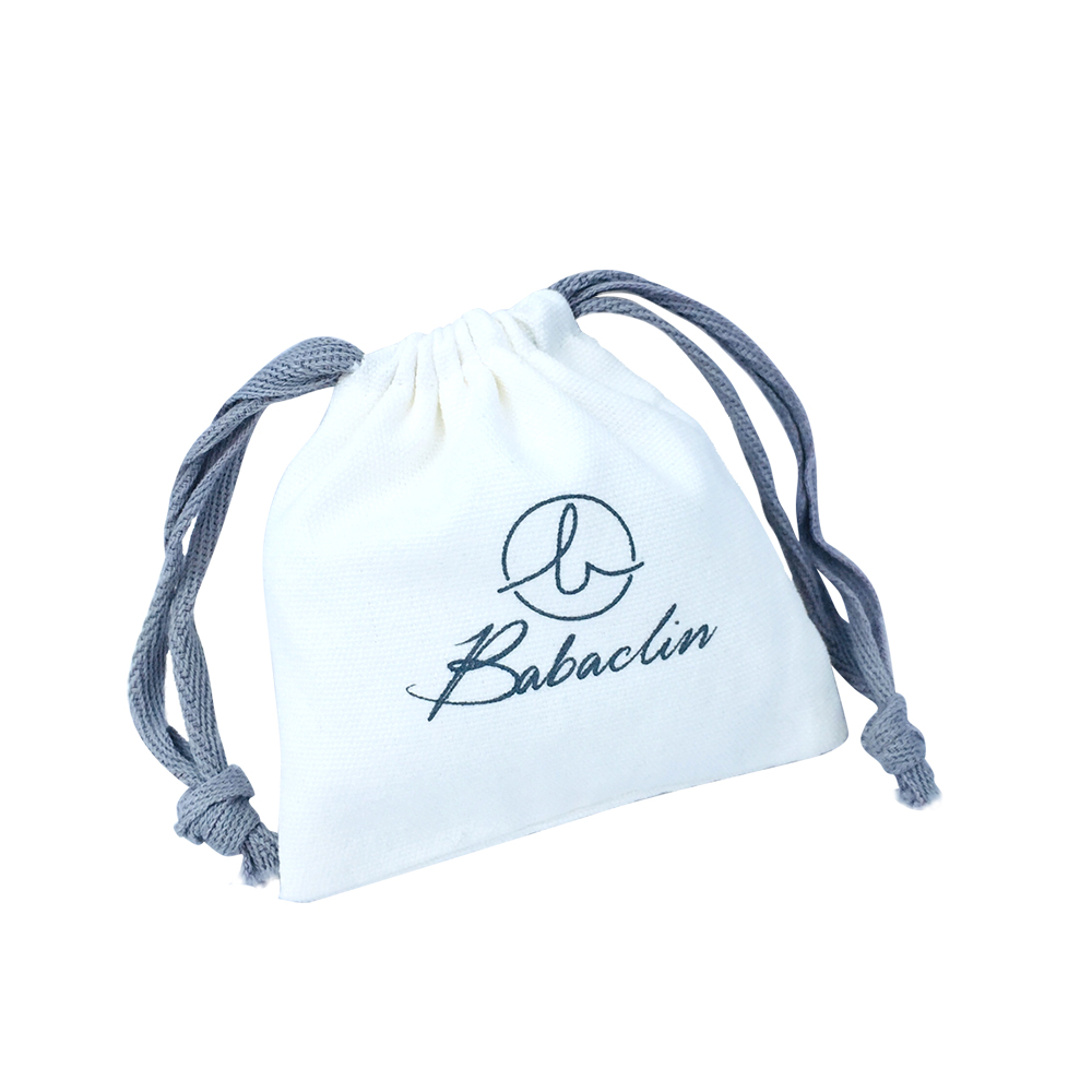 White minimalist design pouch