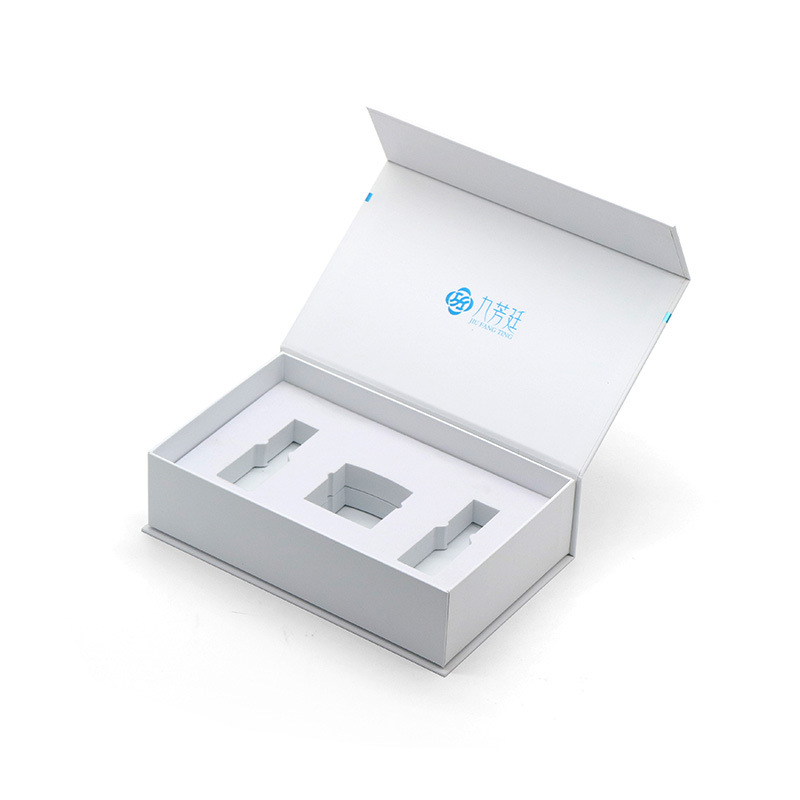 Bookstyle cosmetics box with white EVA lining