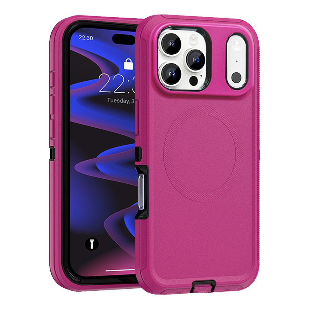 IP17ProMax-IP17PM-MDEF-KS21MS-7HOTPINK-BLACK-1