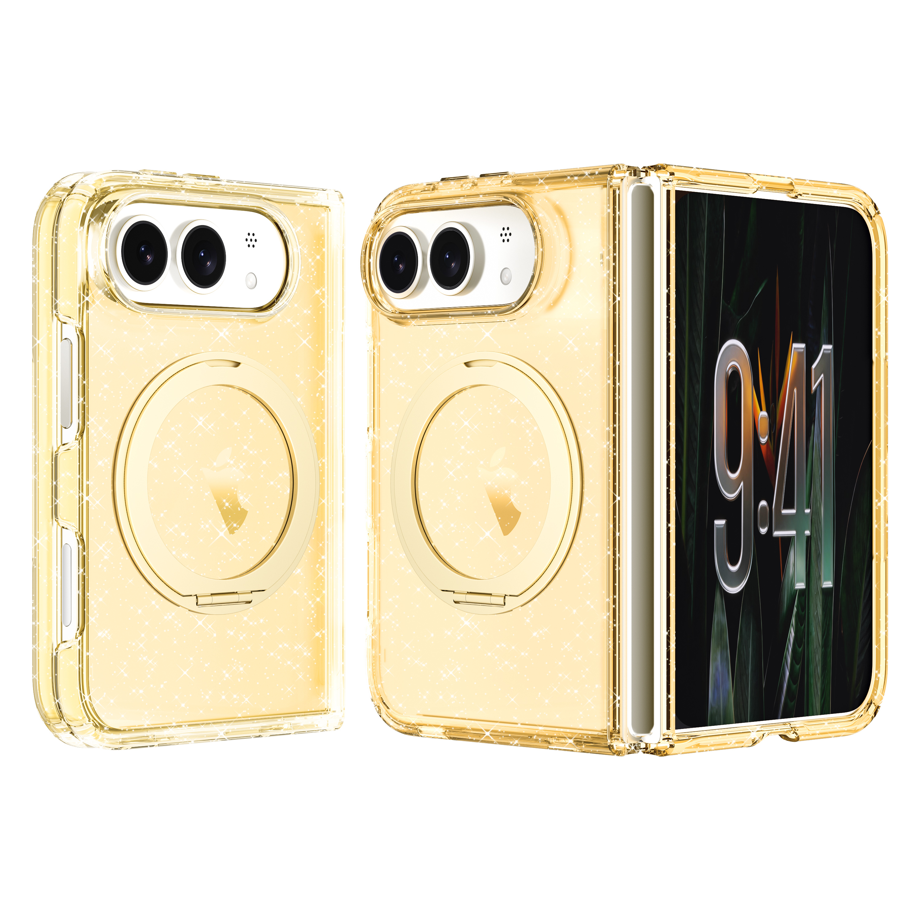 iPhonefold360旋转支架闪粉款-MG-KS06TMS-A7GLITTERROSEGOLD