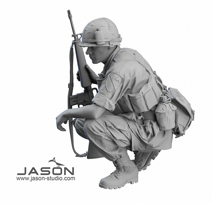 U.S. ARMY INFANTRYMAN (VIETNAM WAR) JS-16016-Jason Studio