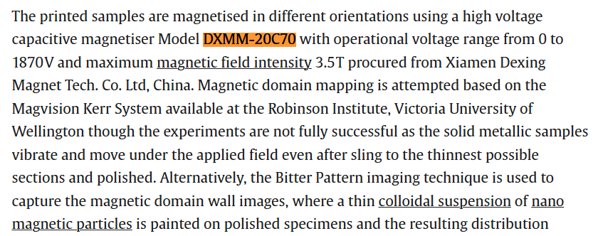 article of Energy coupled to matter in additive manufacturing for controlled magnetic heterogeneity through multi-material consolidation