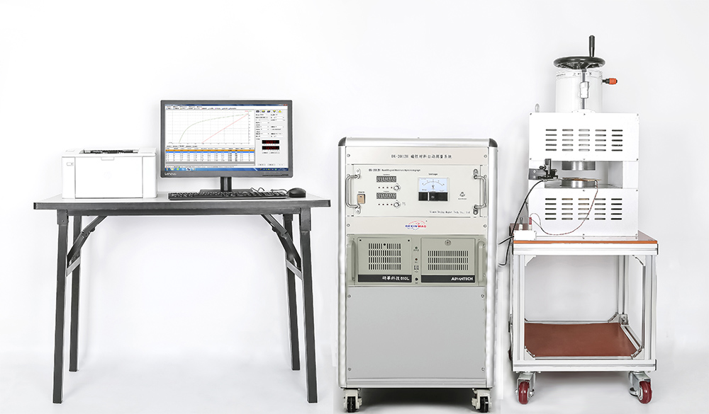 magnetically hard materials measuring system