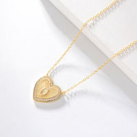 字母项链-KN0677-gold-white