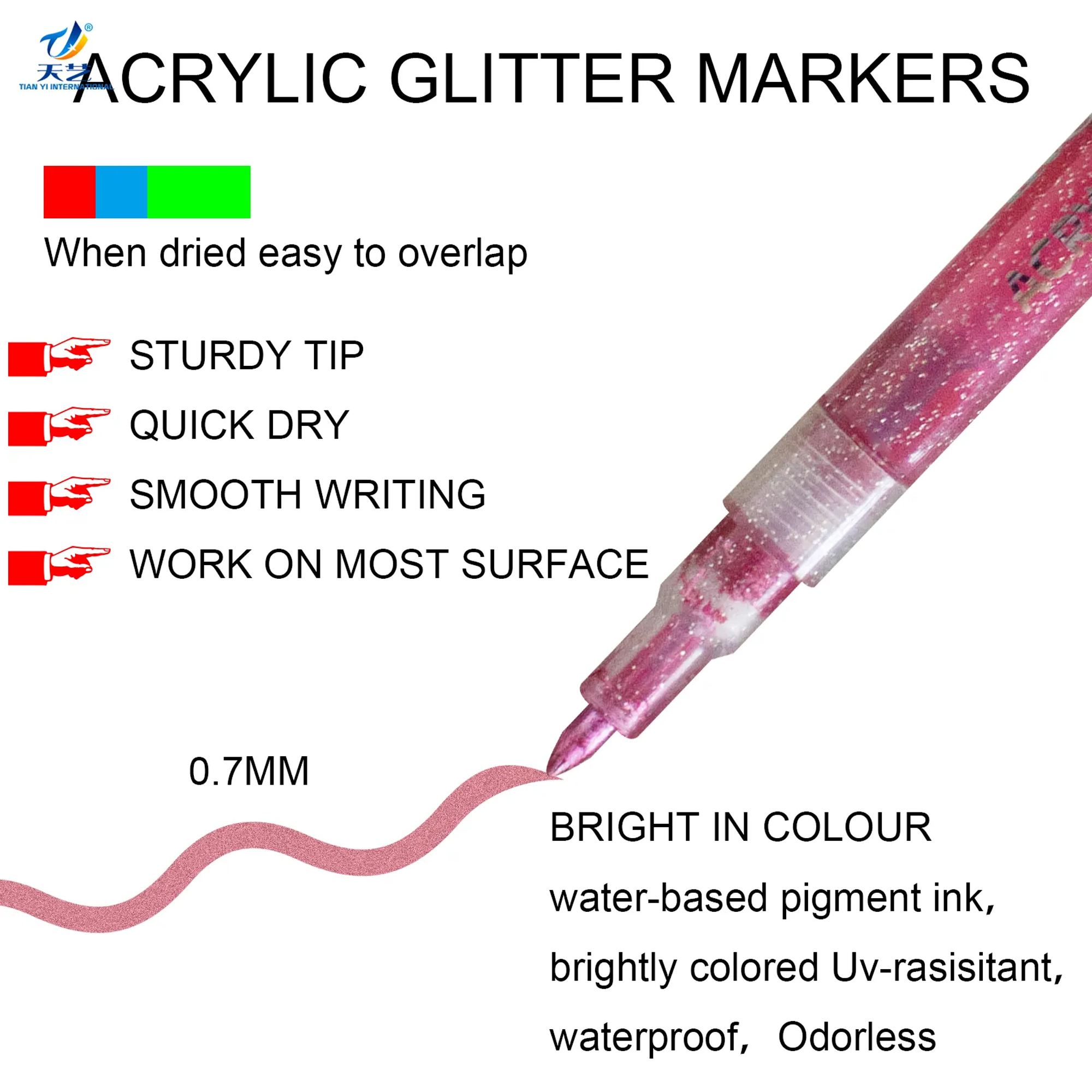 Glitter paint pen-6