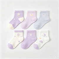 猫头鹰狐狸猫图案婴儿袜套装-17