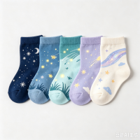 猫头鹰狐狸猫图案婴儿袜套装-9