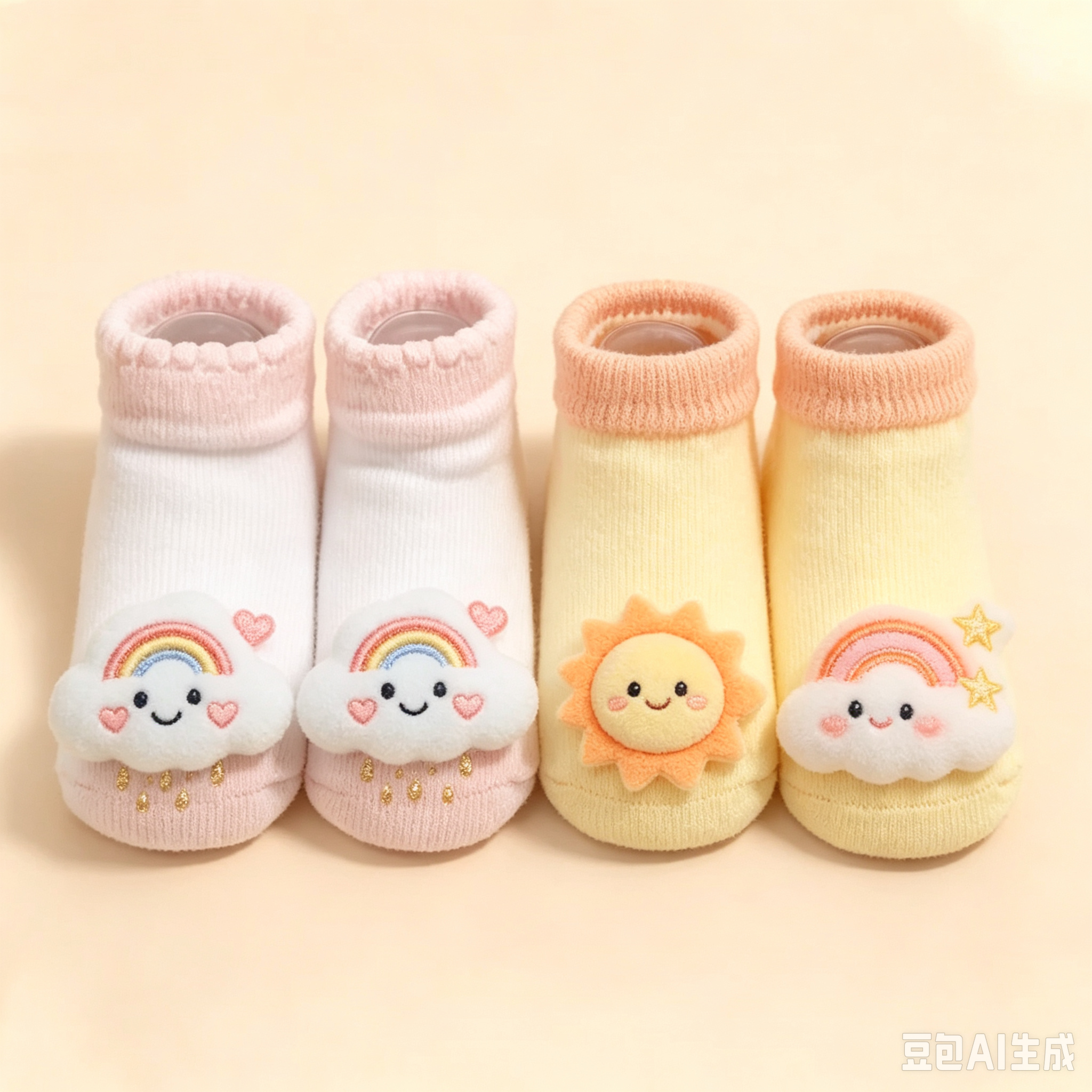 三角口水巾-袜子组合生成-46