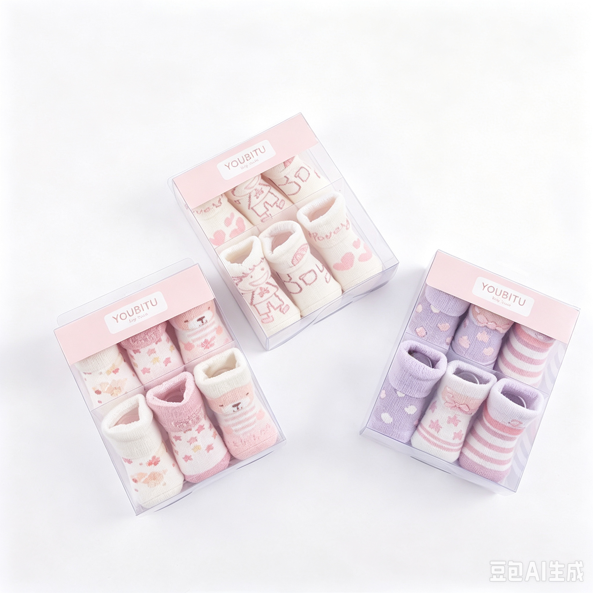 三角口水巾-袜子组合生成-91
