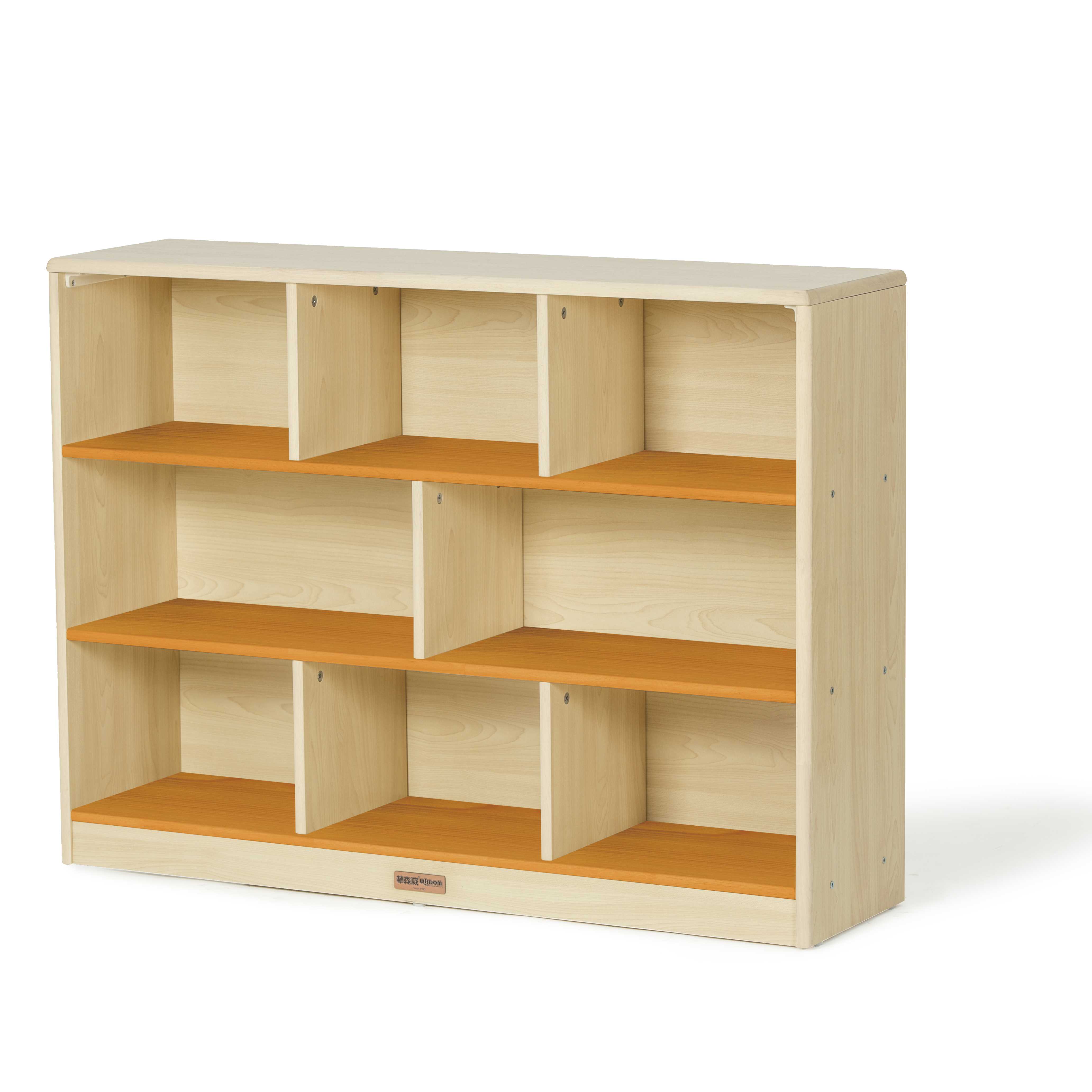 KB1-YDC002-雅典花园实木8格柜-橙色