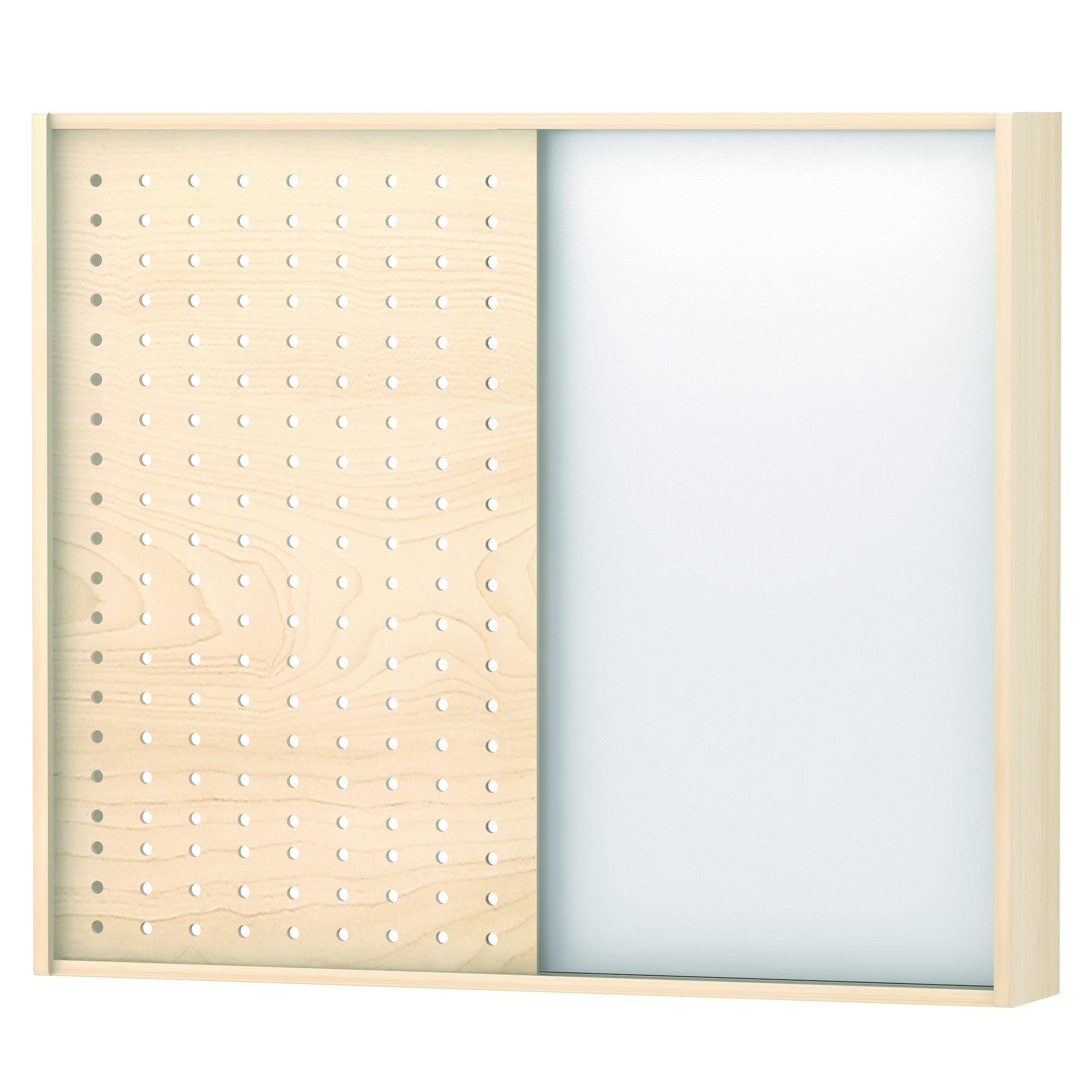 KB1-ZT003MB-30通用2移门组合-洞板白板