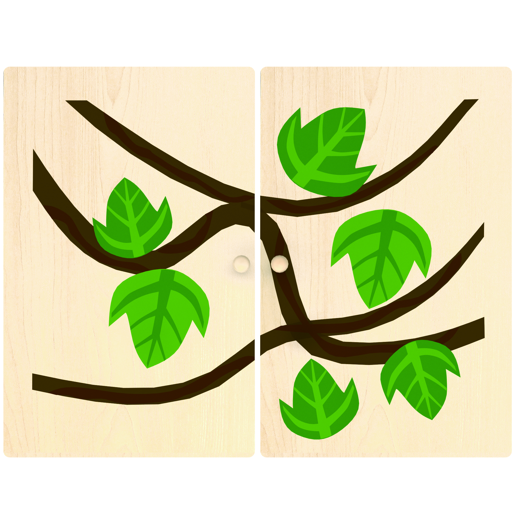 KB1-ZT02MB-S04城堡门板-树条