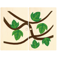 KB1-ZT02MB-S04城堡门板-树条