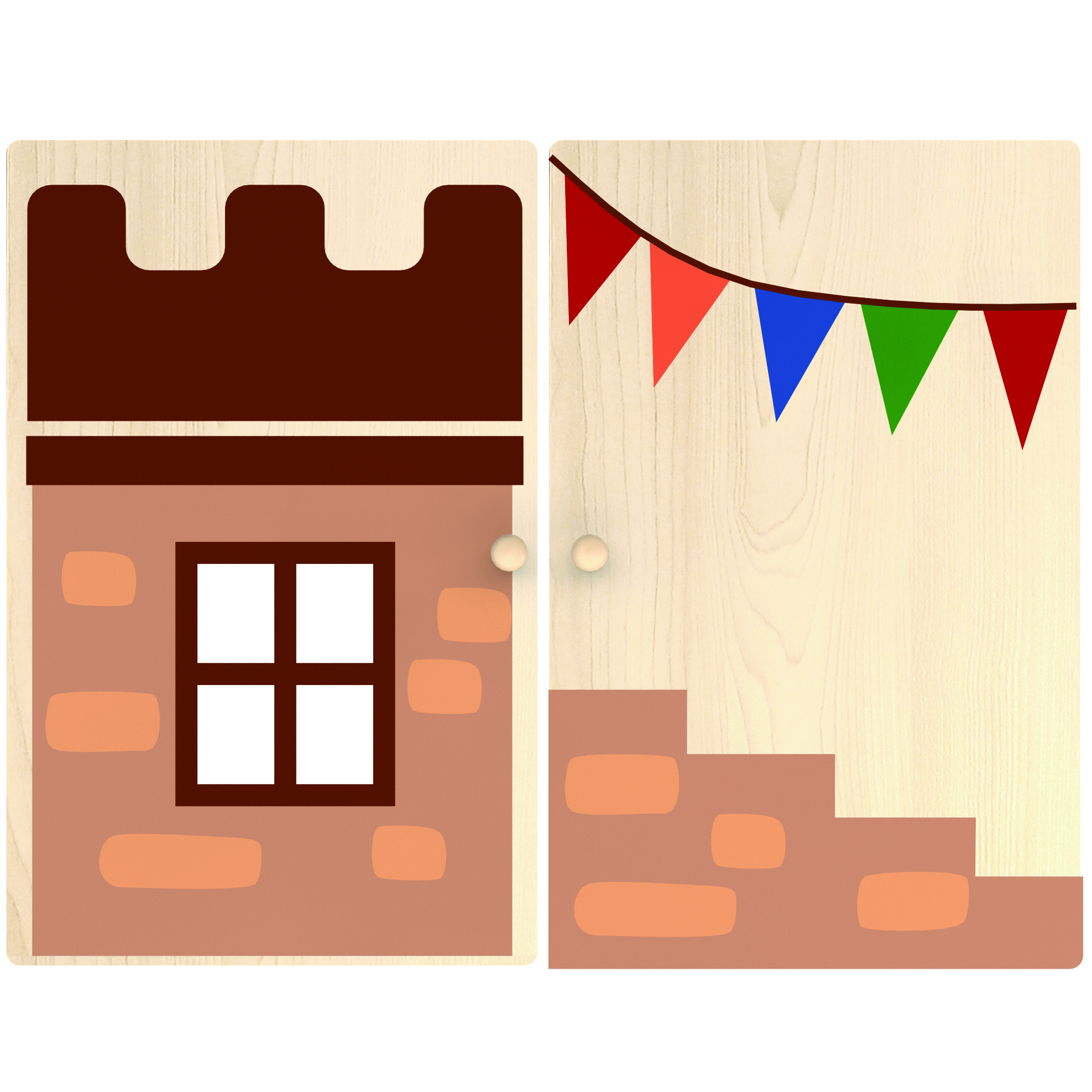 KB1-ZT02MB-S05城堡门板-彩条