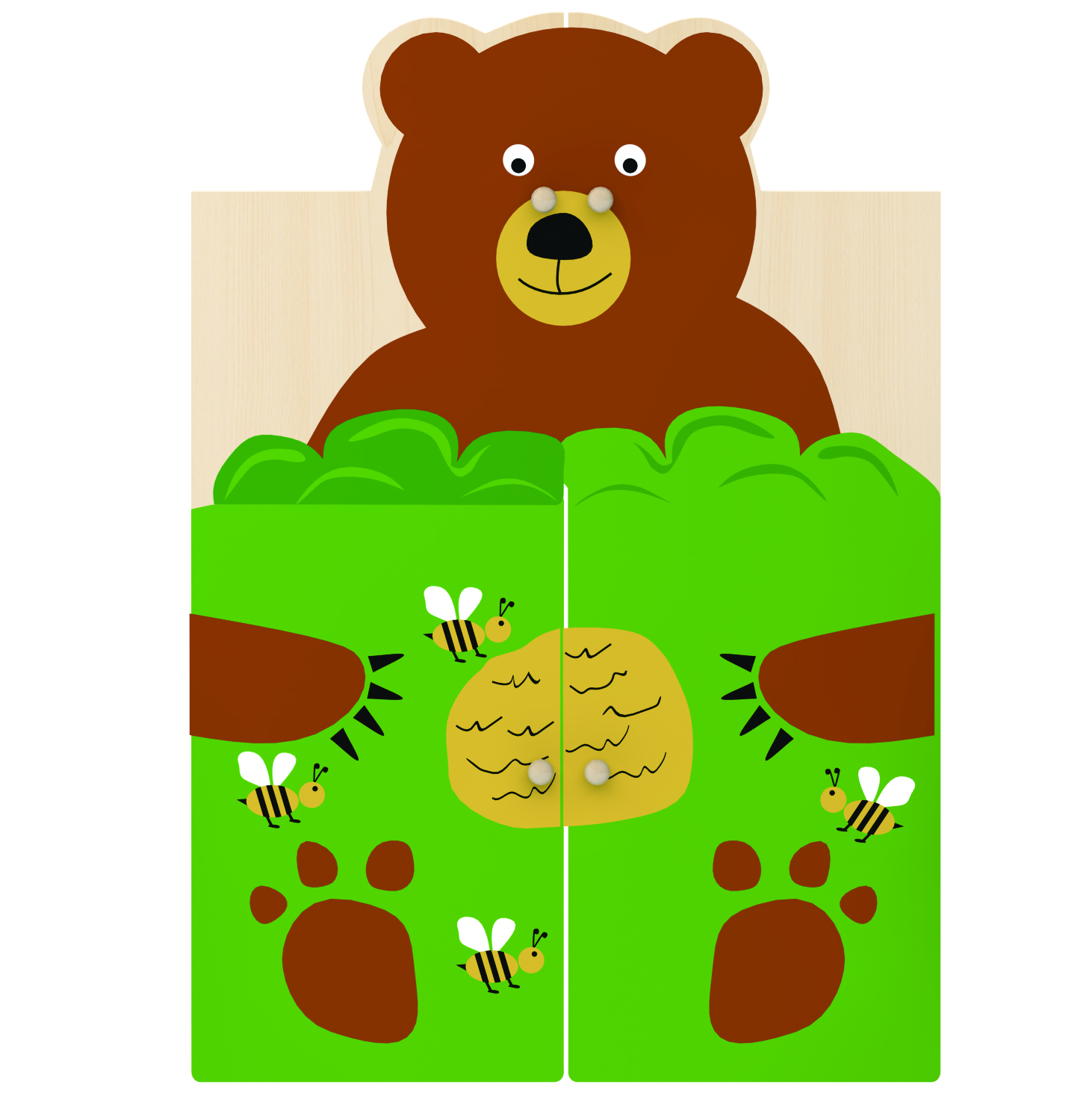 KB1-ZT01MB-S09森林门板-小熊